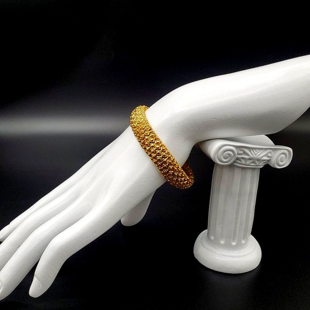 Estate Faux Gold Popcorn Bracelet